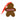 Back of the Gingerbread Cookie Ornament shaped like a classic gingerbread figure, featuring the red Little Debbie ribbon logo and a red hanging ribbon attached at the top.