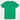 Back view of the green Little Debbie T-shirt featuring Zain the Zebra™ . The back of the shirt has no designs or images.