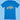 Bright blue t-shirt featuring a colorful 'Cosmic Brownies' logo from Little Debbie in a vibrant, retro style. The logo uses pink, yellow, green, and white letters, and is surrounded by playful, light blue swirl designs on the shirt.