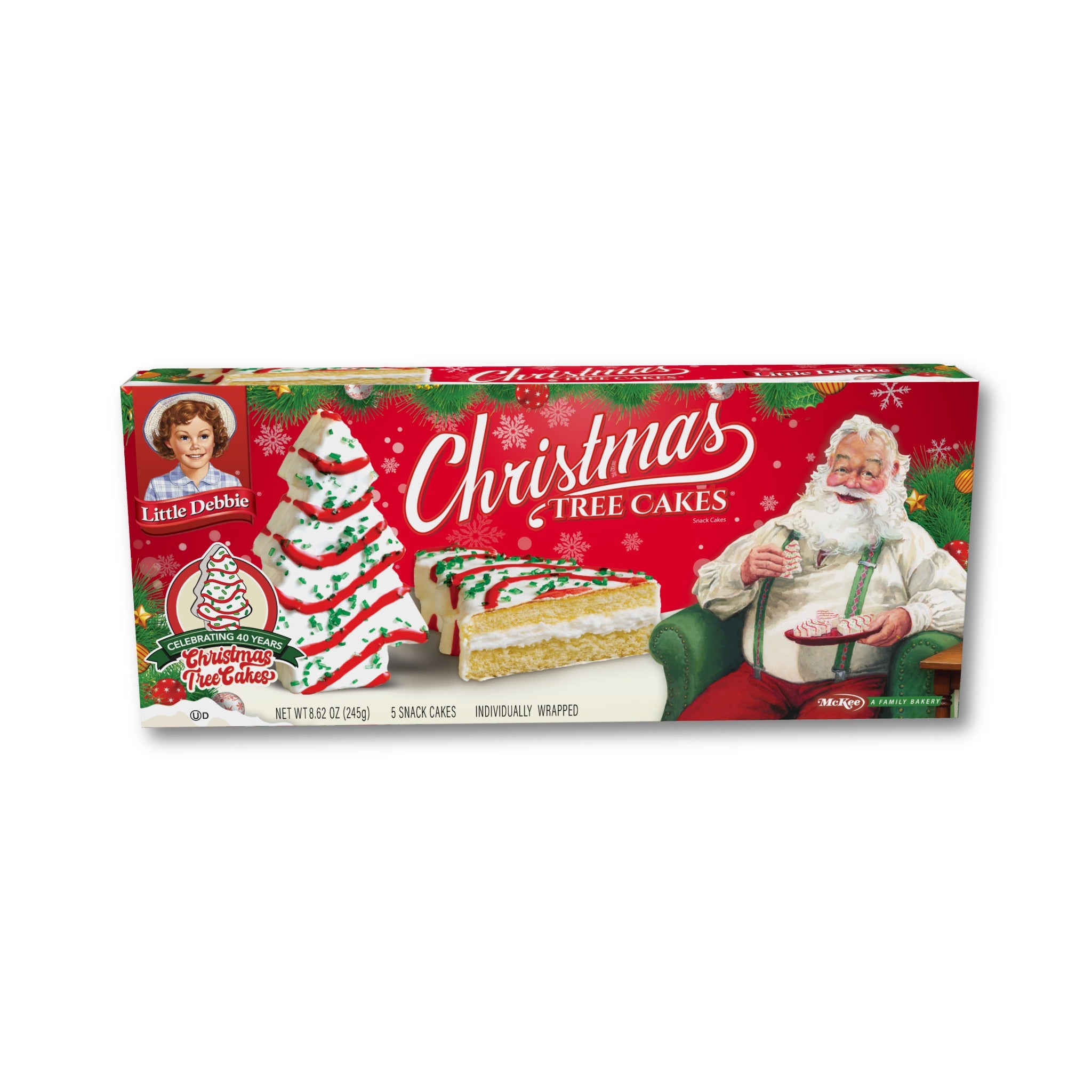 Christmas Tree Cakes - van (1 carton, 5 cakes)