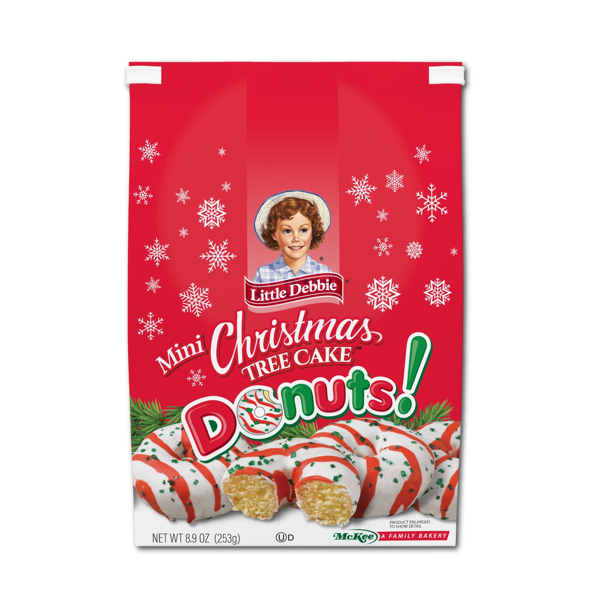 Mini Christmas Tree Cake Donuts