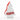 Back view of the Little Debbie Christmas Tree Cake® Ornament featuring a smooth white surface with the red Little Debbie logo across the center and a red ribbon for hanging, displayed against a white background.