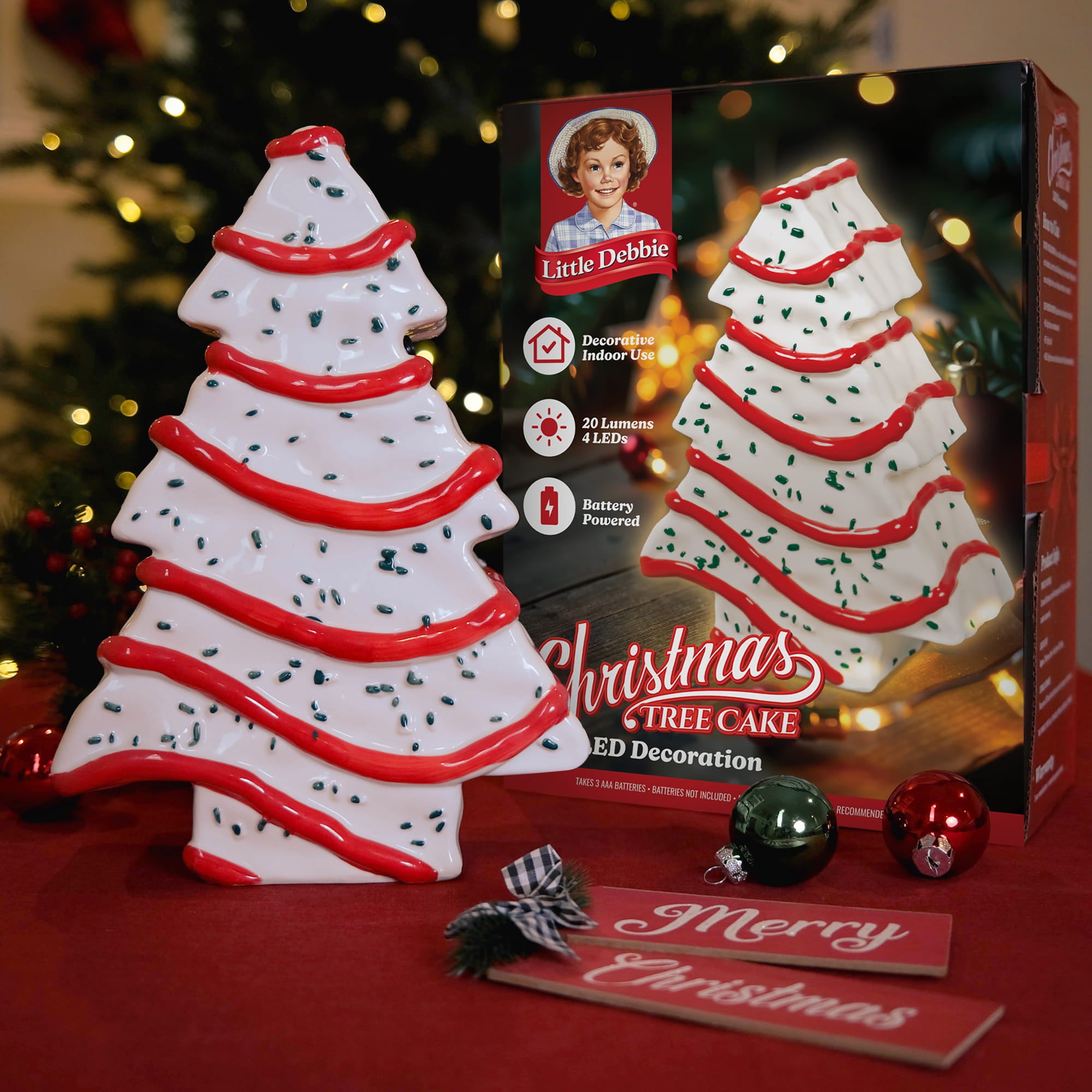 Christmas Tree Cake Ceramic LED