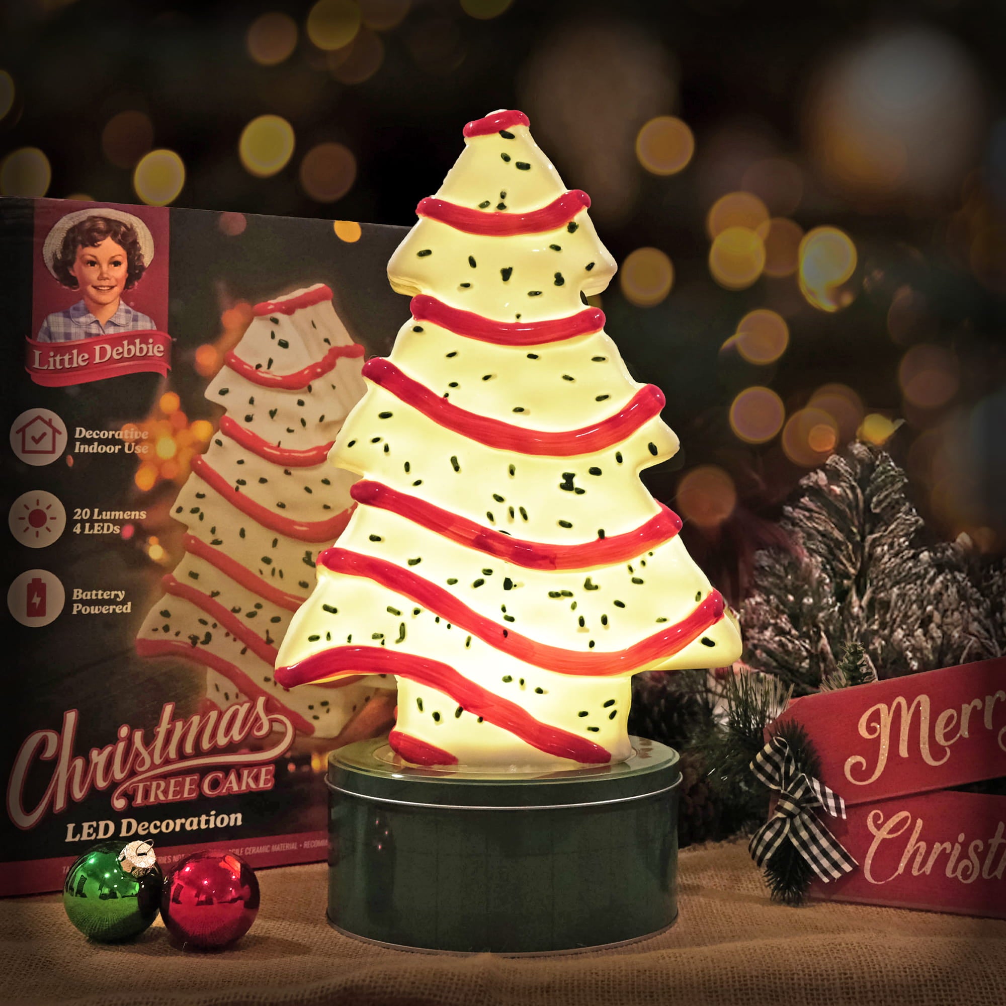 Christmas Tree Cake Ceramic LED