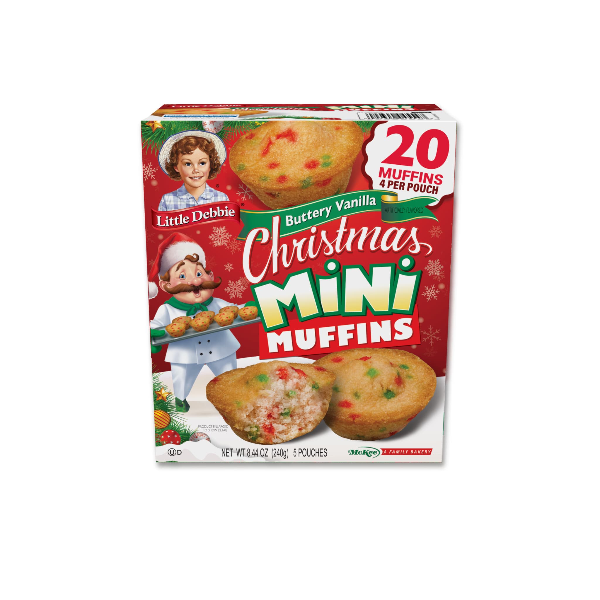 Christmas Mini Muffins (1 carton, 20 muffins)