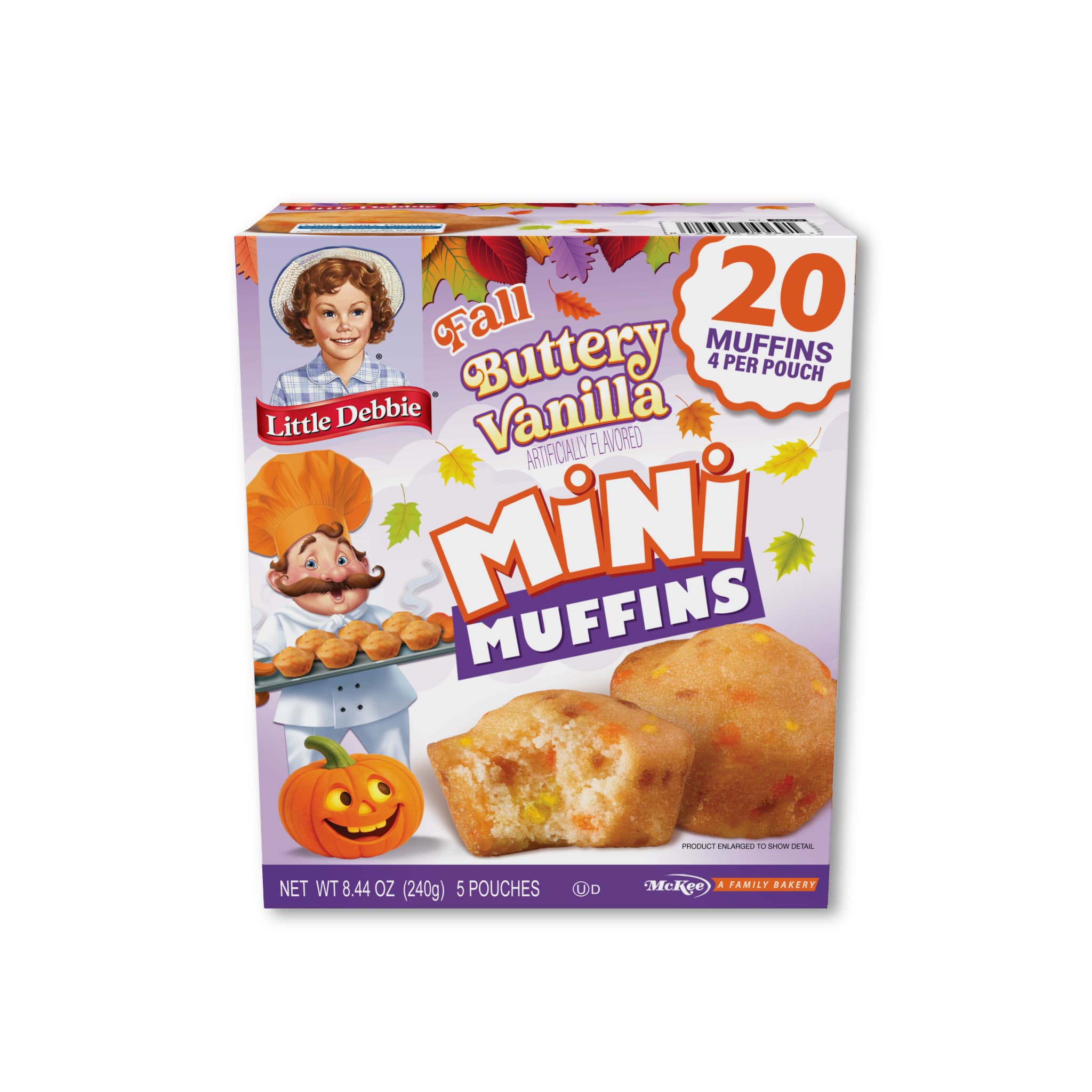 Mini Muffins- Fall Buttery Vanilla (1 carton, 20 mini muffins)