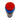 Blue and red container with a blue label on a white background