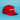 A red baseball cap with 'Little Debbie' embroidered in white vintage lettering on the front, set against a solid light blue background.