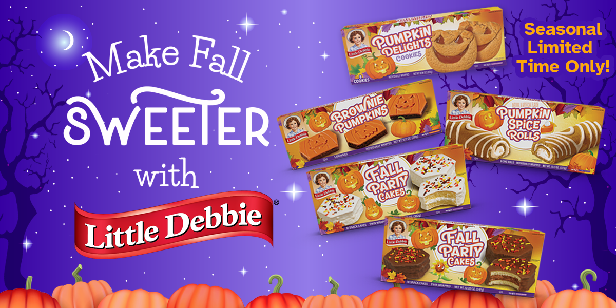 Amazon.com: 2 Boxes of Little Debbie Fall/Halloween Seasonal Snack Cakes  (Pumpkin Spice Rolls) : Grocery & Gourmet Food