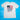 Patriotic flag graphic with miniature oatmeal creme pies for stars printed on a cream unisex t-shirt.