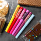 Little Debbie® Multi Variety Pen Set! This acrylic pen set has six (6) different iconic Little Debbie treats including: Nutty Buddy® Bars, Oatmeal Creme Pies, Unicorn Cakes, Zebra® Cakes, Cosmic® Brownies and Swiss Rolls. Each pen has a cap and the ink color is black. Grab a set today and be back to school ready!